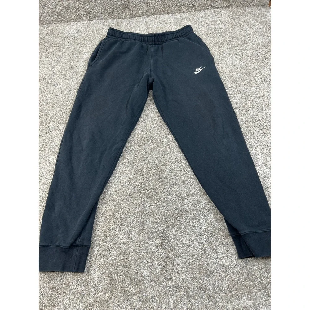 Nike Sportswear Club Fleece Joggers Mens Medium Black Sweatpant BV2671-010 #0578